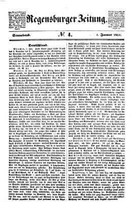 Regensburger Zeitung Samstag 4. Januar 1851