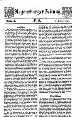 Regensburger Zeitung Mittwoch 8. Januar 1851