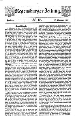 Regensburger Zeitung Freitag 17. Januar 1851