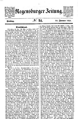 Regensburger Zeitung Freitag 24. Januar 1851