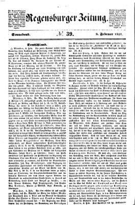 Regensburger Zeitung Samstag 8. Februar 1851