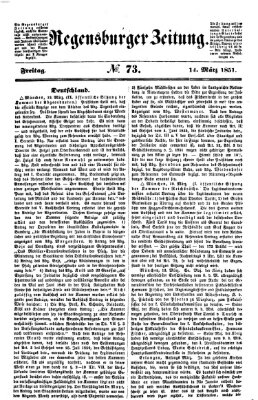 Regensburger Zeitung Freitag 14. März 1851