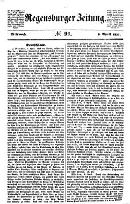 Regensburger Zeitung Mittwoch 9. April 1851