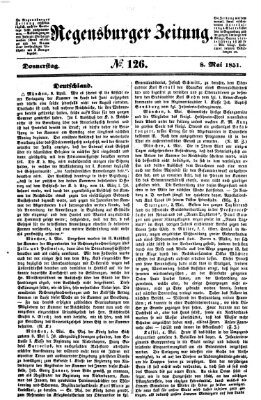 Regensburger Zeitung Donnerstag 8. Mai 1851