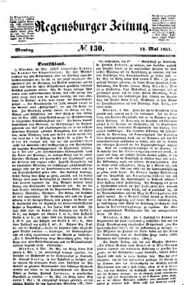 Regensburger Zeitung Montag 12. Mai 1851