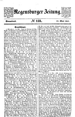 Regensburger Zeitung Samstag 17. Mai 1851