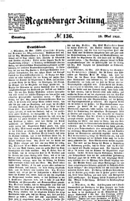 Regensburger Zeitung Sonntag 18. Mai 1851