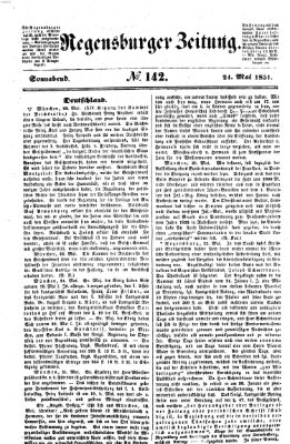 Regensburger Zeitung Samstag 24. Mai 1851