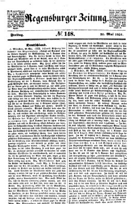 Regensburger Zeitung Freitag 30. Mai 1851