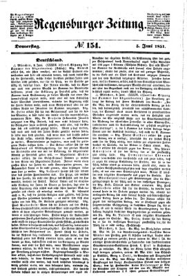 Regensburger Zeitung Donnerstag 5. Juni 1851