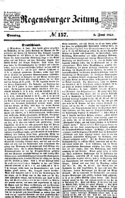 Regensburger Zeitung Sonntag 8. Juni 1851