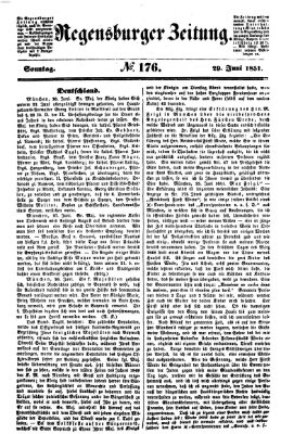 Regensburger Zeitung Sonntag 29. Juni 1851