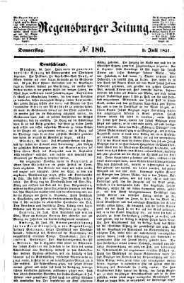Regensburger Zeitung Donnerstag 3. Juli 1851