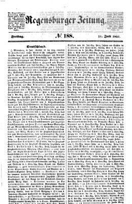 Regensburger Zeitung Freitag 11. Juli 1851