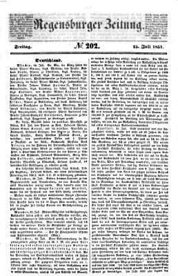 Regensburger Zeitung Freitag 25. Juli 1851