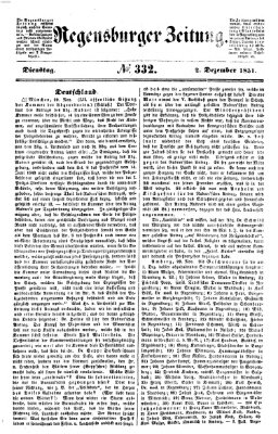 Regensburger Zeitung Dienstag 2. Dezember 1851