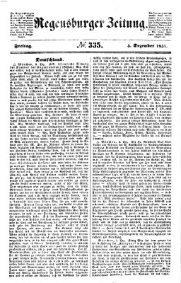 Regensburger Zeitung Freitag 5. Dezember 1851