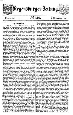 Regensburger Zeitung Samstag 6. Dezember 1851