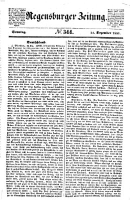 Regensburger Zeitung Sonntag 14. Dezember 1851