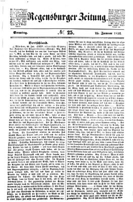 Regensburger Zeitung Sonntag 25. Januar 1852