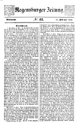 Regensburger Zeitung Mittwoch 11. Februar 1852