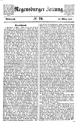 Regensburger Zeitung Mittwoch 10. März 1852