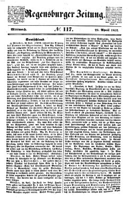 Regensburger Zeitung Mittwoch 28. April 1852