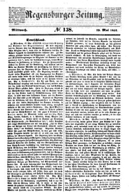 Regensburger Zeitung Mittwoch 19. Mai 1852