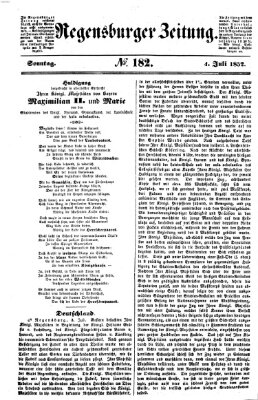 Regensburger Zeitung Sonntag 4. Juli 1852