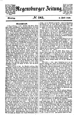 Regensburger Zeitung Montag 5. Juli 1852