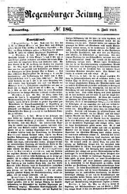 Regensburger Zeitung Donnerstag 8. Juli 1852