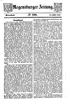 Regensburger Zeitung Samstag 10. Juli 1852