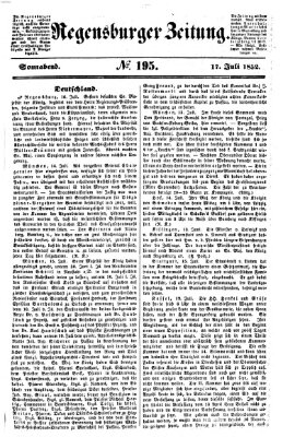 Regensburger Zeitung Samstag 17. Juli 1852