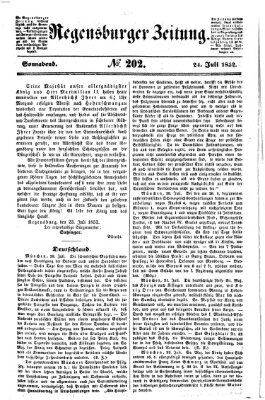 Regensburger Zeitung Samstag 24. Juli 1852