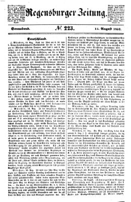 Regensburger Zeitung Samstag 14. August 1852