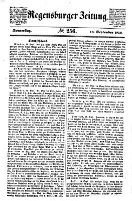 Regensburger Zeitung Donnerstag 16. September 1852