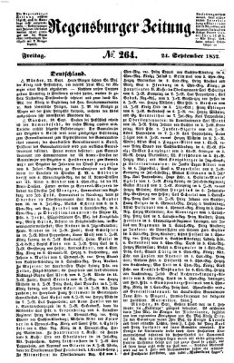 Regensburger Zeitung Freitag 24. September 1852