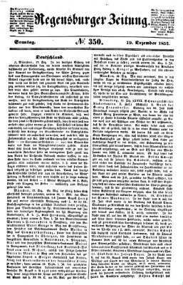 Regensburger Zeitung Sonntag 19. Dezember 1852