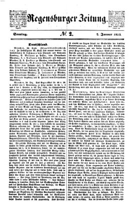 Regensburger Zeitung Sonntag 2. Januar 1853