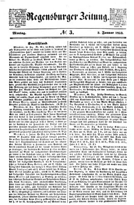 Regensburger Zeitung Montag 3. Januar 1853