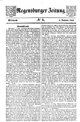 Regensburger Zeitung Mittwoch 5. Januar 1853