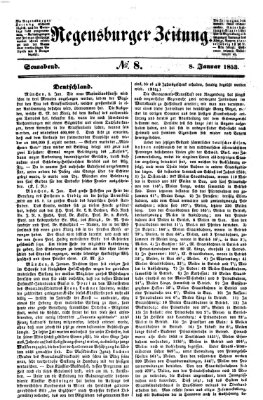 Regensburger Zeitung Samstag 8. Januar 1853