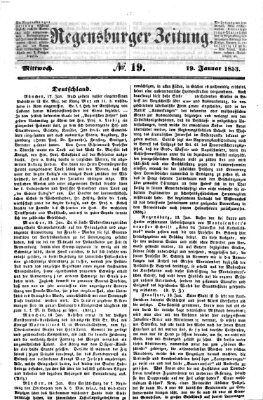 Regensburger Zeitung Mittwoch 19. Januar 1853