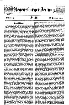 Regensburger Zeitung Mittwoch 26. Januar 1853