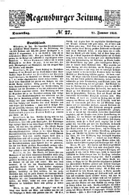 Regensburger Zeitung Donnerstag 27. Januar 1853