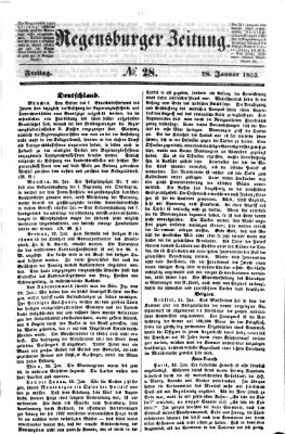 Regensburger Zeitung Freitag 28. Januar 1853