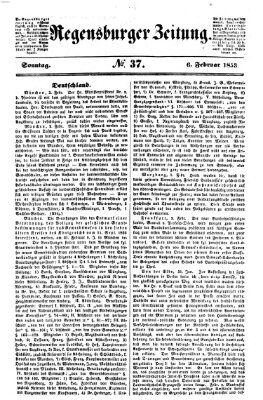 Regensburger Zeitung Sonntag 6. Februar 1853