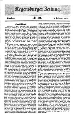 Regensburger Zeitung Dienstag 8. Februar 1853