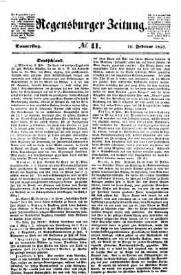 Regensburger Zeitung Donnerstag 10. Februar 1853