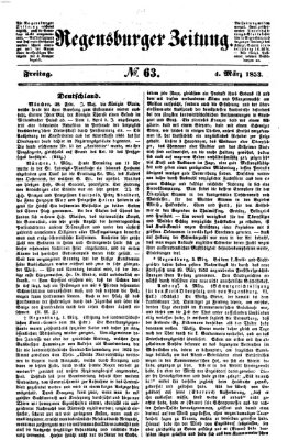 Regensburger Zeitung Freitag 4. März 1853